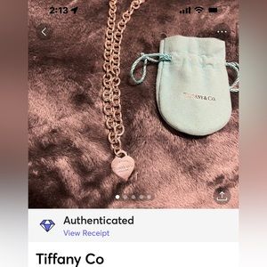Tiffany & Co heart tag choker